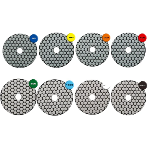 Rubi 4" Dry Diamond Resin Polishing Pads - Image 10