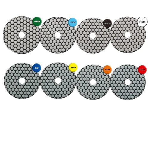 Rubi 4" Dry Diamond Resin Polishing Pads - Image 11